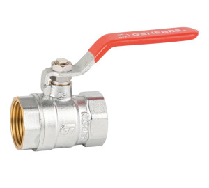 Light ball valve (red handle)